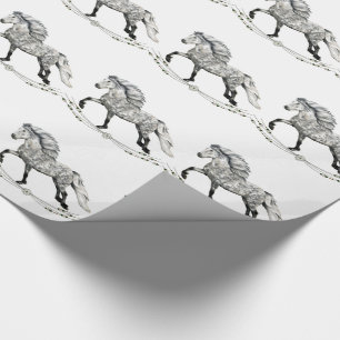 IJslands Paard Gra  Cadeaupapier