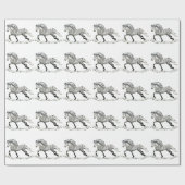IJslands Paard Gra Cadeaupapier (Vlak)