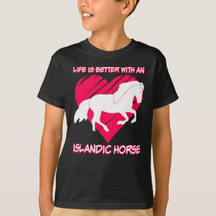 IJslands paard Heart IJsland T-shirt