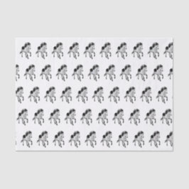 IJslands paard in beweging Tissuepapier