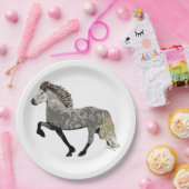 IJslands Paard in dappled grijs-Art Deco Astrid Papieren Bordje (Feest)