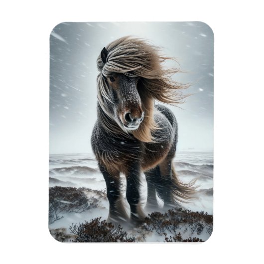 IJslands Paard in zijn Element Magneet (Verticaal)
