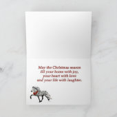 IJslands Paard Kerst Kaart (Binnen)