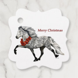 IJslands Paard Kerstmis Bedankjes Labels