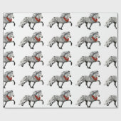 IJslands Paard Kerstmis Cadeaupapier (Vlak)