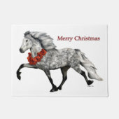 IJslands Paard Kerstmis Deurmat (Voorkant)