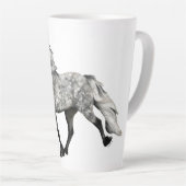 IJslands Paard Kerstmis Latte Mok (Rechterhoek)
