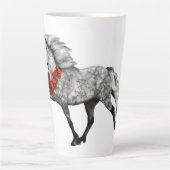 IJslands Paard Kerstmis Latte Mok (Voorkant)