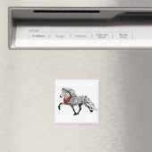 IJslands Paard Kerstmis Magneet (Insitu (Vaatwasser))