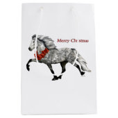 IJslands Paard Kerstmis Medium Cadeauzakje (Voorkant)