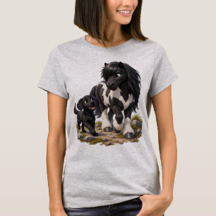 IJslands Paard & Labrador Beste Vrienden T-shirt