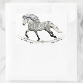 IJslands paard merrie Grá Rechthoekige Sticker (Tas)