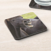 IJslands paard met grappige expressie Drankjes Onderzetter (Linkerzijde)