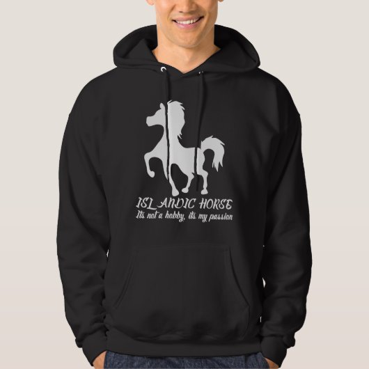 IJslands paard Mijn passie IJslander Hoodie (Voorkant)