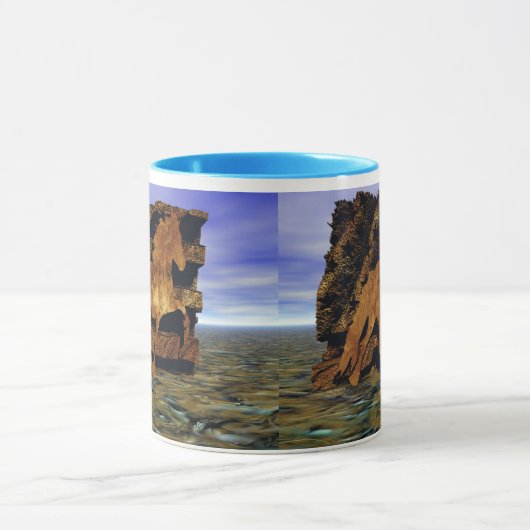 IJslands Paard Set in steen Mok (Midden)