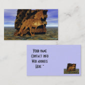 IJslands Paard Set in steen Visitekaartje (Voorkant / Achterkant)