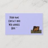 IJslands Paard Set in steen Visitekaartje (Achterkant)