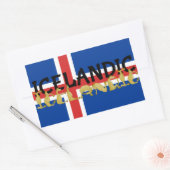 IJslands paard | Vlag van IJsland Rechthoekige Sticker (Envelop)