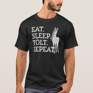 IJslands paard zeggen eten slapen Tolt speelgoed p T-shirt
