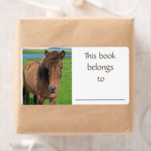 IJslands Paardenboeklabel Etiket (Insitu)