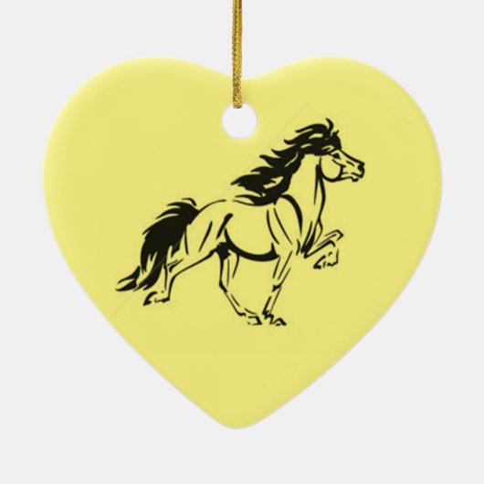 IJslands paardenkeramisch Ornament (Achterkant)