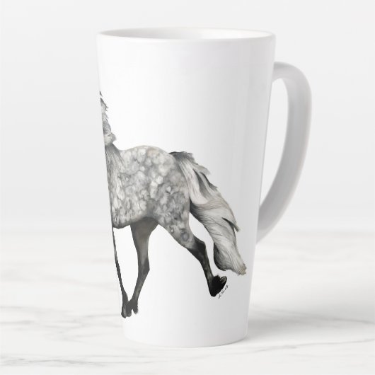 IJslands paardenkerst Latte Mok (Rechterhoek)