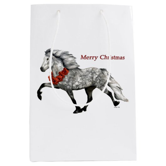 IJslands paardenkerst Medium Cadeauzakje (Voorkant)