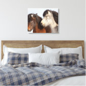 IJslands paardenprofiel, IJsland Canvas Afdruk (Insitu (Slaapkamer))