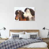 IJslands paardenprofiel, IJsland Canvas Afdruk (Insitu (Slaapkamer))