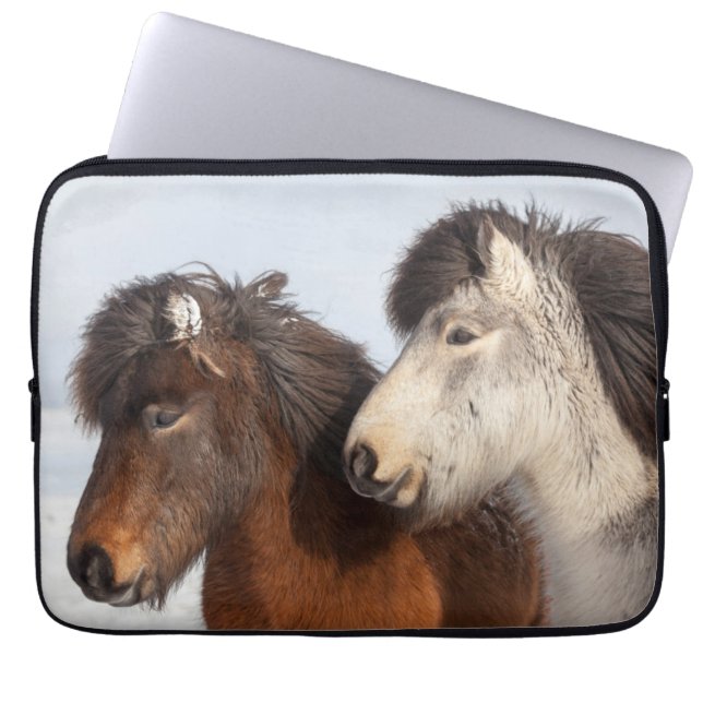 IJslands paardenprofiel, IJsland Laptop Sleeve (Voorkant)