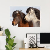 IJslands paardenprofiel, IJsland Poster (Thuiskantoor)