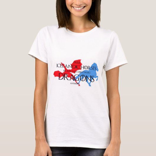 IJslands paardenshirt T-shirt (Voorkant)