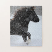IJslands paardensilhouetpuzzel Legpuzzel (Verticaal)