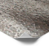 IJslands paarse Poster afdrukken (Hoek)