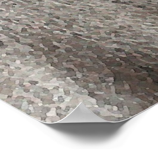 IJslands paarse Poster afdrukken (Hoek)