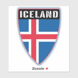 IJslands schild Sticker