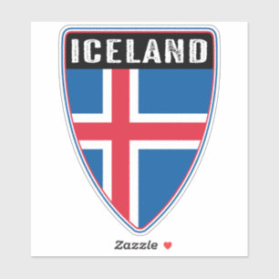 IJslands schild Sticker