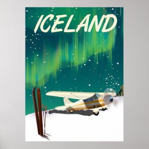 IJslands  skipvliegtuig poster
