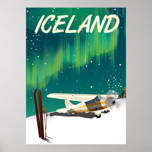 IJslands  skipvliegtuig poster (Voorkant)