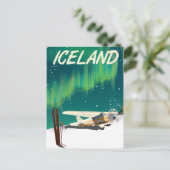 IJslands  skipvliegtuig poster Briefkaart (Staand voorkant)