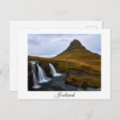 IJslands souvenir briefkaart (Voorkant / Achterkant)