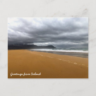 IJslands strand Briefkaart