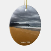 IJslands strand - keramische versiering Keramisch Ornament (Rechts)