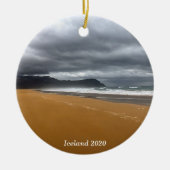 IJslands strand - keramische versiering Keramisch Ornament (Voorkant)