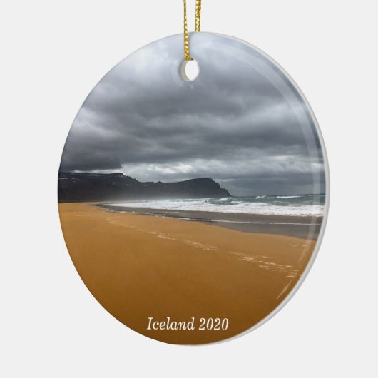 IJslands strand - keramische versiering Keramisch Ornament (Links)