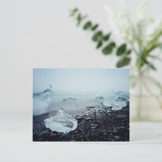 IJslands toerisme IJszee bezoedelt prachtige Natuu Briefkaart (Staand voorkant)