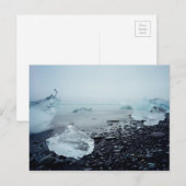 IJslands toerisme IJszee bezoedelt prachtige Natuu Briefkaart (Voorkant / Achterkant)