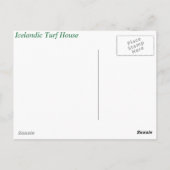 IJslands Turf House Briefkaart (Achterkant)