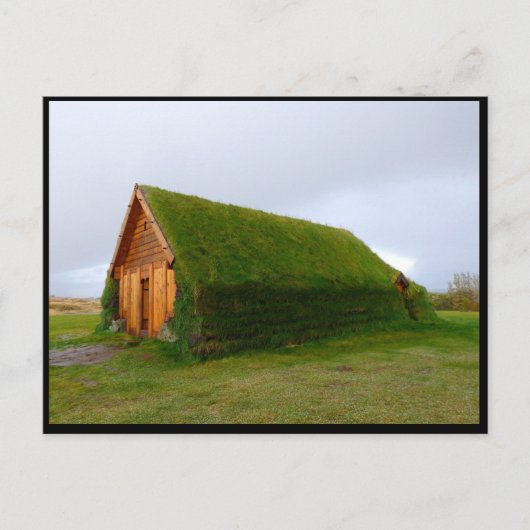 IJslands Turf House Briefkaart (Voorkant)