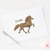  IJslands van 1930 Ovale Sticker (Envelop)